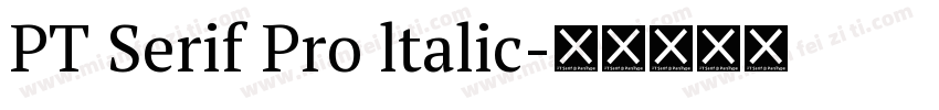 PT Serif Pro ltalic字体转换